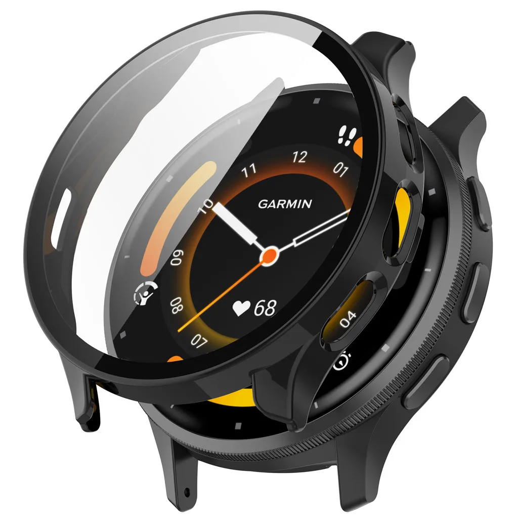 Фото Tempered Glass+Case For Garmin Venu3 Venu3S 41mm 45mm All-Around Screen Protector Hard PC Bumper SmartWatch Cover Anti-scratch №2