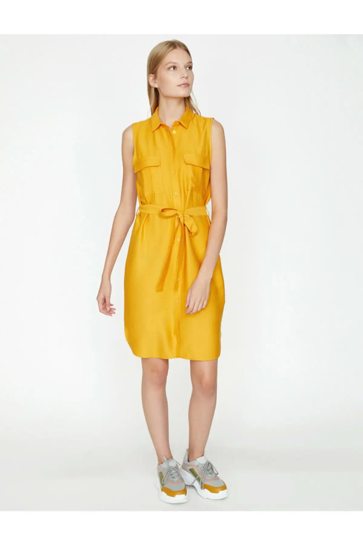 Koton женское желтое платье Beli Gusset 9 KAK83984EW|Женские платья| |