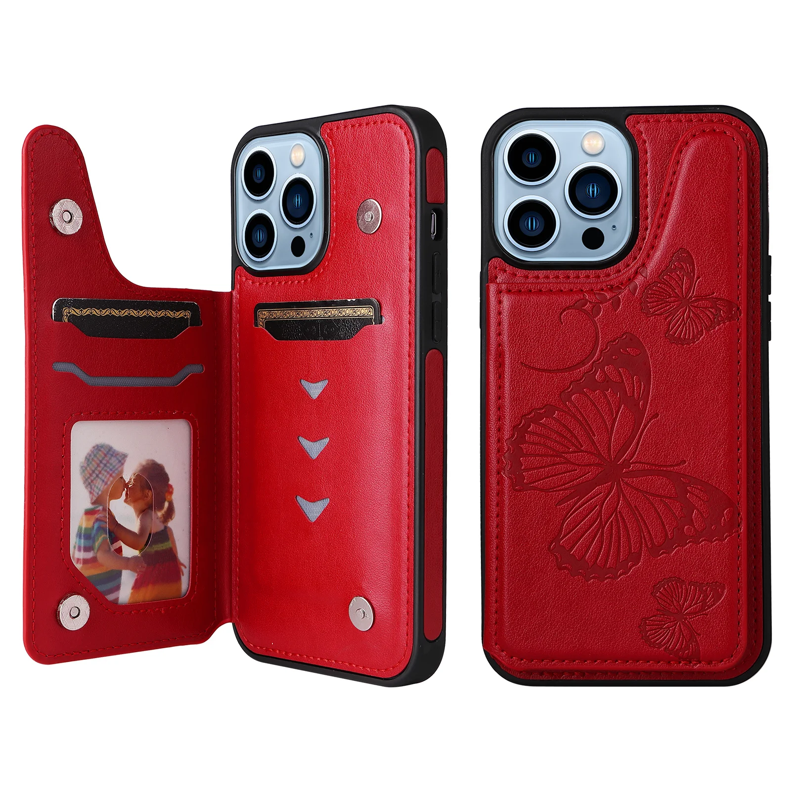 

Чехол-Кошелек с бабочкой для телефона IPhone 13 12 Mini 11 Pro XS Max XR X 7 8 6 6s Plus SE 2 3 держатель для карт кожаный чехол с подставкой