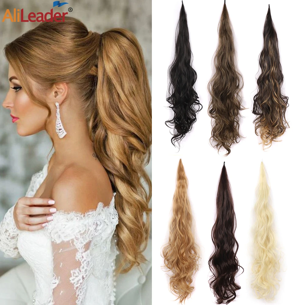 Искусственные шиньоны для хвоста диаметром 32 дюйма