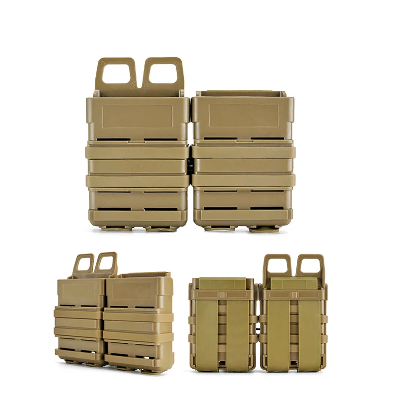 

Tactical 5.56 7.62 FastMag Magazine Pouch Molle Clip Belt Waist Holder Military Airsoft Hunting AK AR Fast Mag Holster
