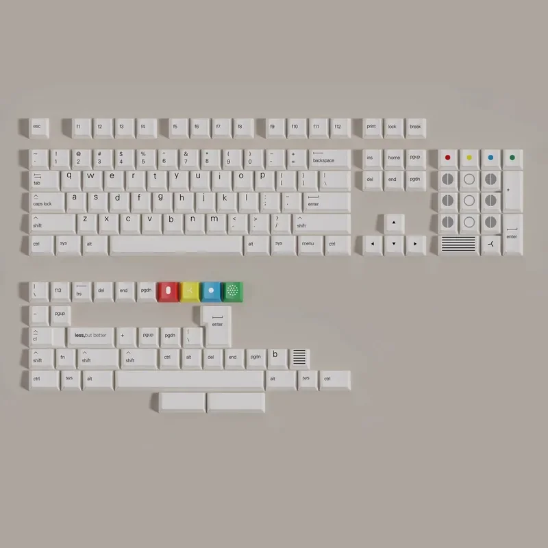 1 комплект GMK Redacted PBOW Honor 2048 Alice French AZERTY колпачки для клавиш PBT Dye Subbed ключей вишневый
