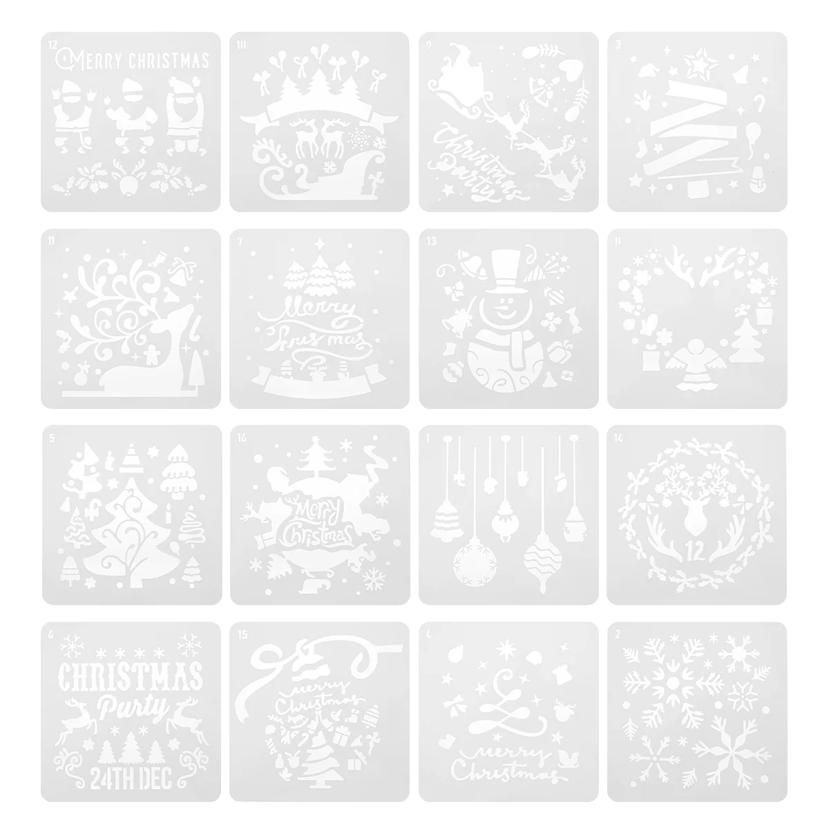 

Christmas Template Stencils Xmas Stencilcrafts Drawing Tree Spraying Snowflake Window Diy Nativity Scene Snowman Reindeer Merry