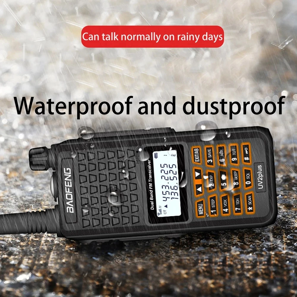 2022 NEW Baofeng UV2 Plus IP68 Waterproof Long Range 5-20km Walkie Talkie Car Cb Ham Radio Hf Transceiver UHF VHF Radio Station
