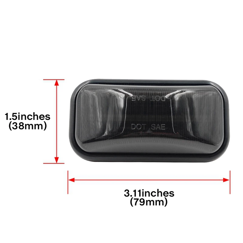 3 шт. дымчатый светодиодный передний янтарный габаритный фонарь на крыше кабины