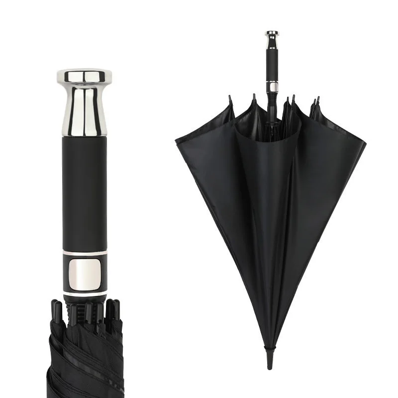 

For Xiaomi Golf Umbrella Full Fiber Automatic Long Handle Luxury Business Fiber Sraight Umbrella Paraguas Customized Logo