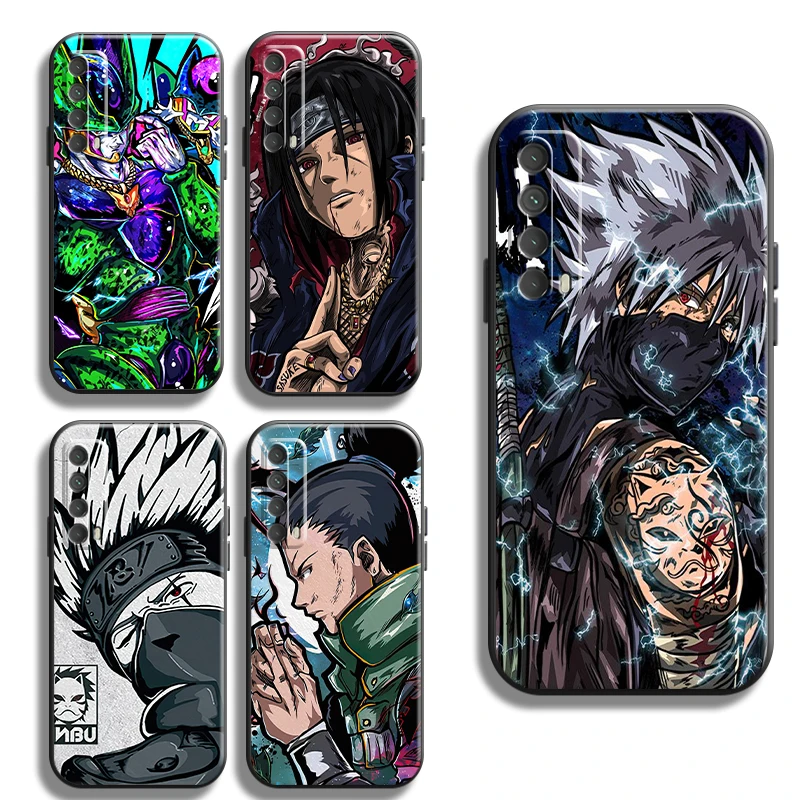 

NARUTO Japan Anime Phone Case For HUAWEI P20 P30 P40 Lite Pro Plus P20 Lite 2019 P Smart 2020 2019 Z 5G Black Protective