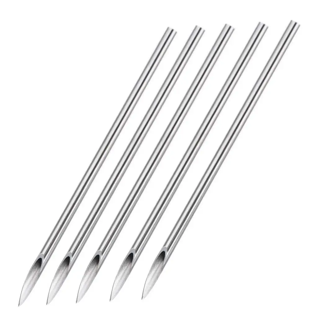 

100PCS Piercing Needles Sterile Disposable Tattoo Piercing Needles for Nose Ear Lip (15G)