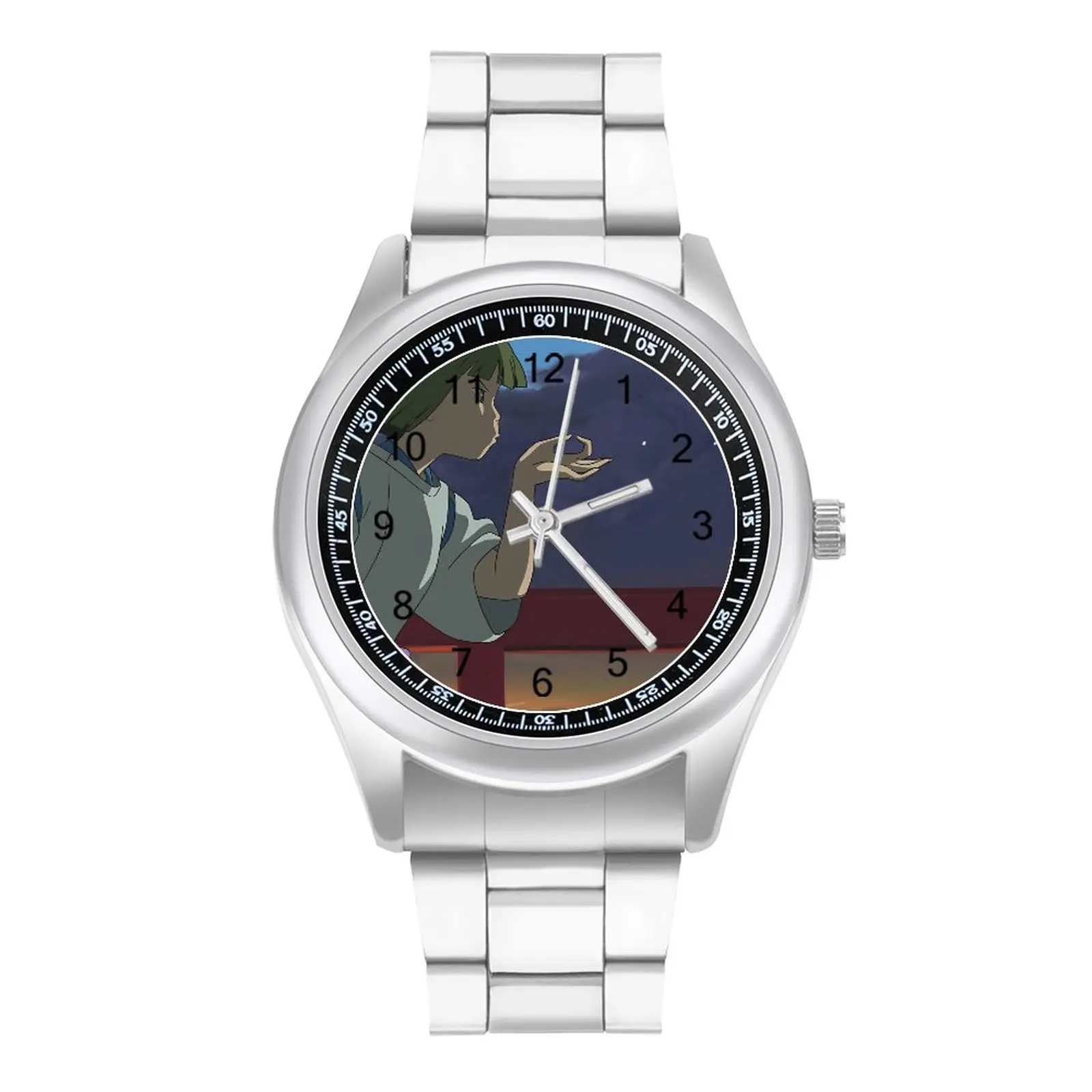 

Spirited Away Haku Quartz Watch White Dragon Human Form Stainless Design Wrist Watch Man Office Cute New Wristwatch