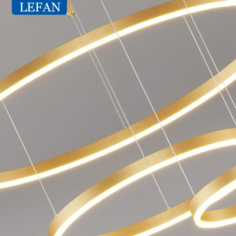 Современная светодиодная круглая подвесная кольцевая лампа украшение для