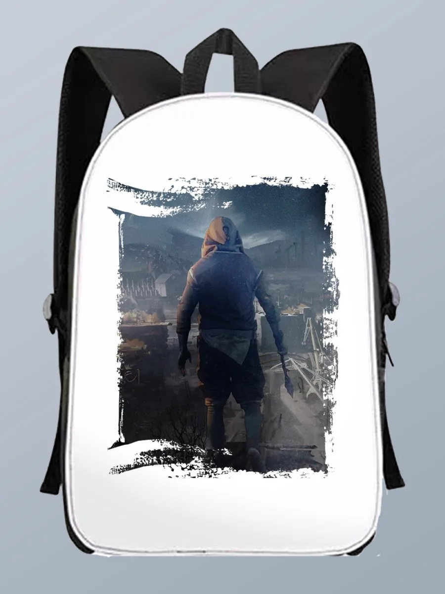 Рюкзак игры Dying Light 2 (паркур зомби сиквел экшен рпг постапокалипсис шутер кровь пк