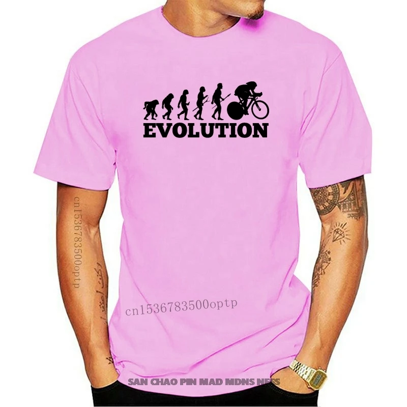 

New Tops 2020 Print Letters Men T-Shirt Cycls Evolution Biker Cyclist T-Shirt 100% Premium Cotton Gift Present T shirt
