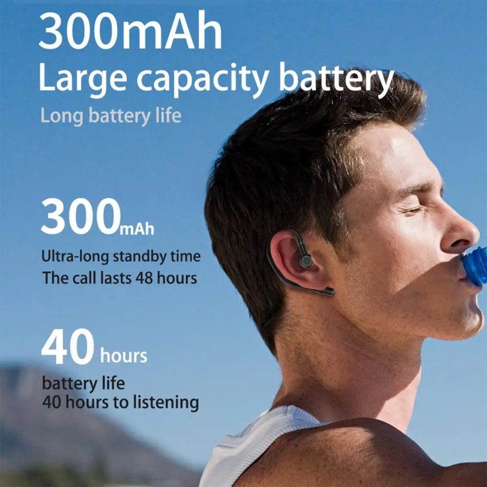 Беспроводные стереонаушники RD09 с заушным крючком, Bluetooth 5,0, длительный режим ожидания Беспроводные стереонаушники RD09 с заушным крючком, Bluetooth 5,0, длительный режим ожидания