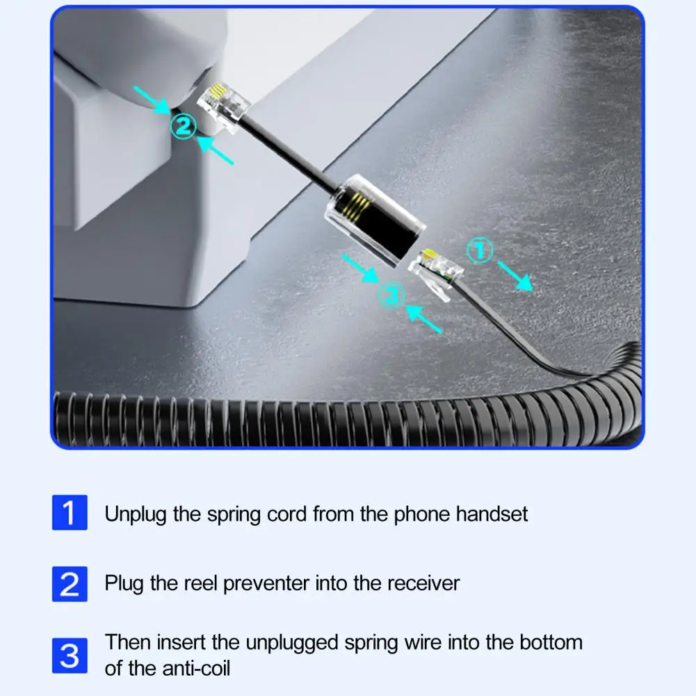 Телефонный Шнур поворотный Разрыватель Rj9 4p4c телефонный шнур вращение на 360