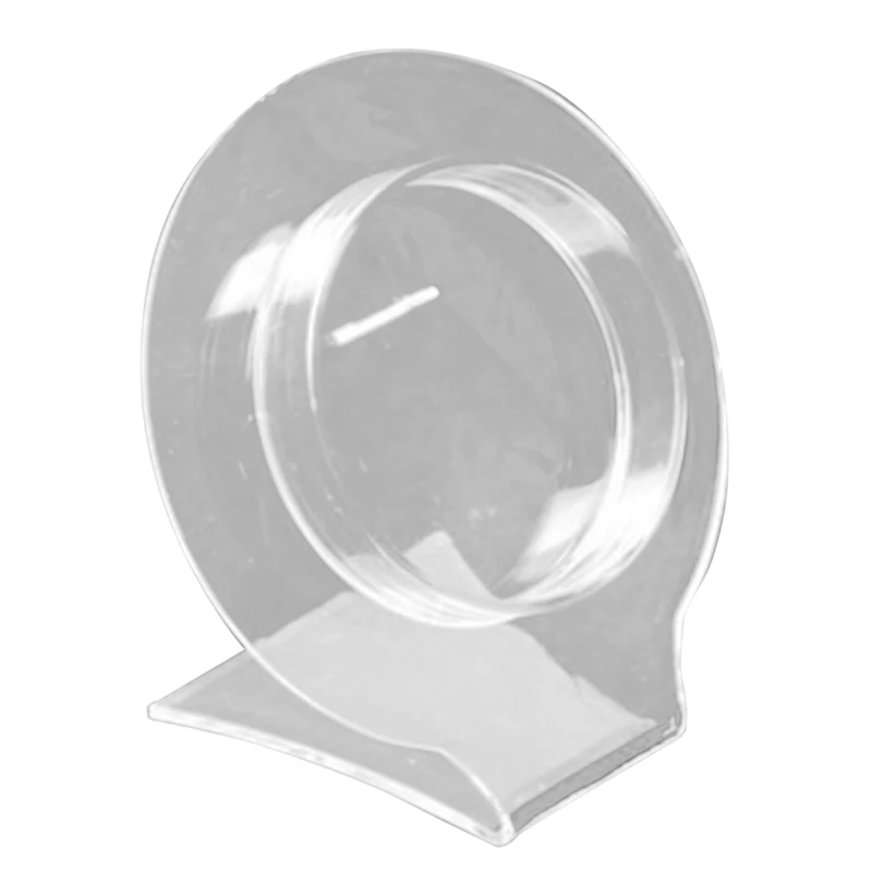 

10 Pcs Transparent Acrylic Display Jade Jewelry Bracelet Bracelet Buddha Beads String Display Shelf Support Frame