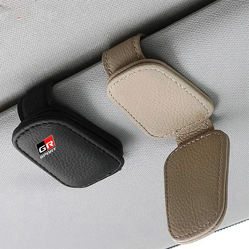 1 шт. автомобильные солнцезащитные козырьки магнитный кожаный зажим для