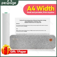 Peripage A40 Printer Portable Thermal A4 Paper For PDF Office Home Phone School Document Bluetooth No Need Ink Printing