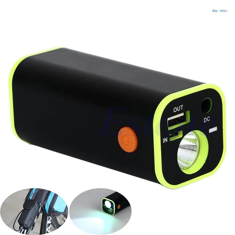 

4x18650 Battery Storage for CASE Box Holder USB for Dc 5V For Bike for w/LED Li