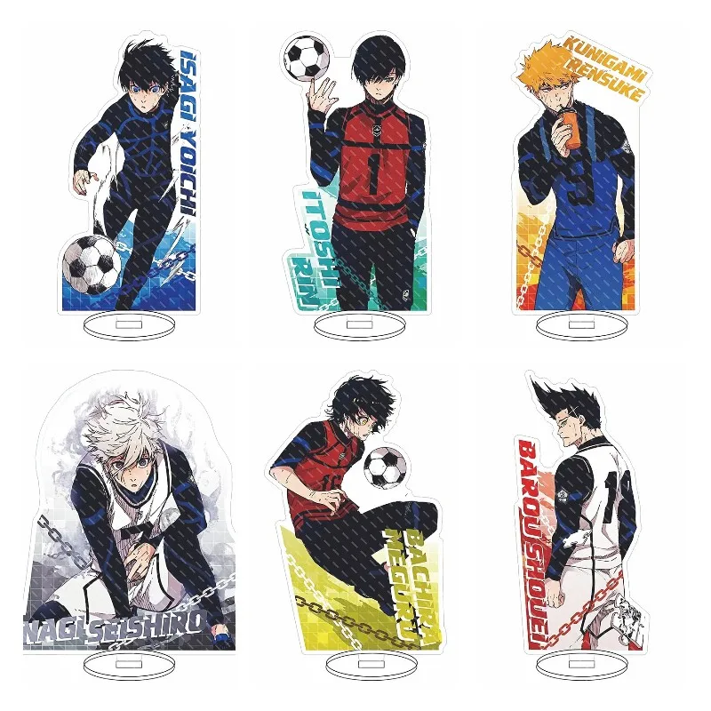 

Hot Anime BLUE LOCK Figures Isagi Yoichi Cosplay Acrylic Stand Model Plate Desk Decor Standing Sign Toy Fans Collection Props