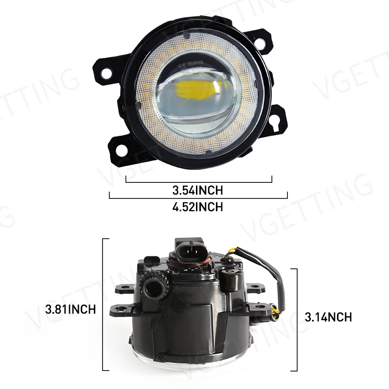 Фото Противотуманная фара Angel Eye для Ford Focus Fusion Fiesta Explorer C-Max Transit Tourneo EcoSport №3
