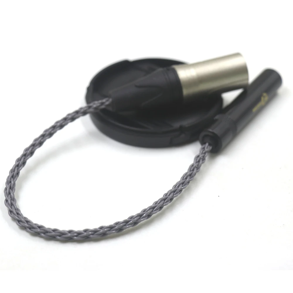 HiFi 4-контактный XLR штекер сбалансированный на 6 35 мм 1/4 гнездовой одинарный медный