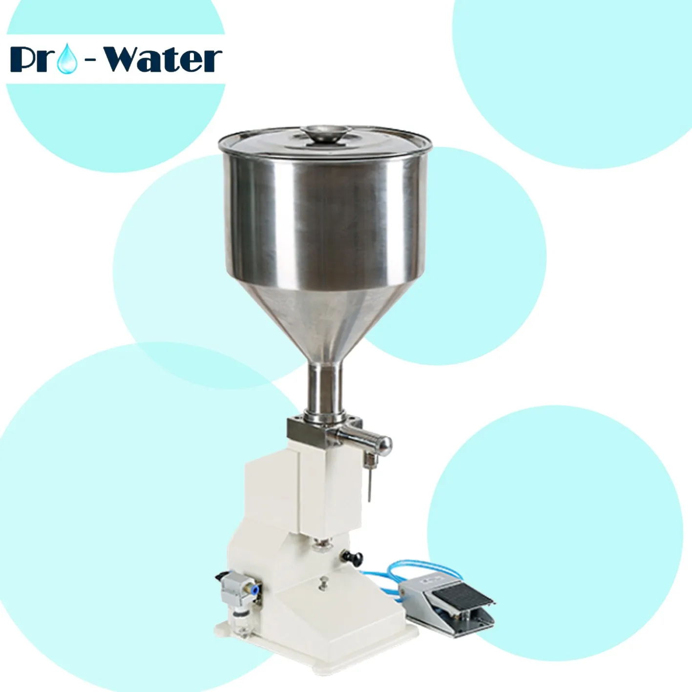 

A02 Filling Machine Paste Filler Pnuematic Model Shampoo Cream Cosmetic Liquid Sauce Oil Filler 5~50ml