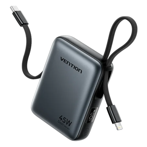 Power Bank Vention 10000 мАч, 45 Вт, быстрая зарядка, встроенное портативное зарядное устройство C & L для iPhone, Samsung Galaxy, внешний аккумулятор Powerbank