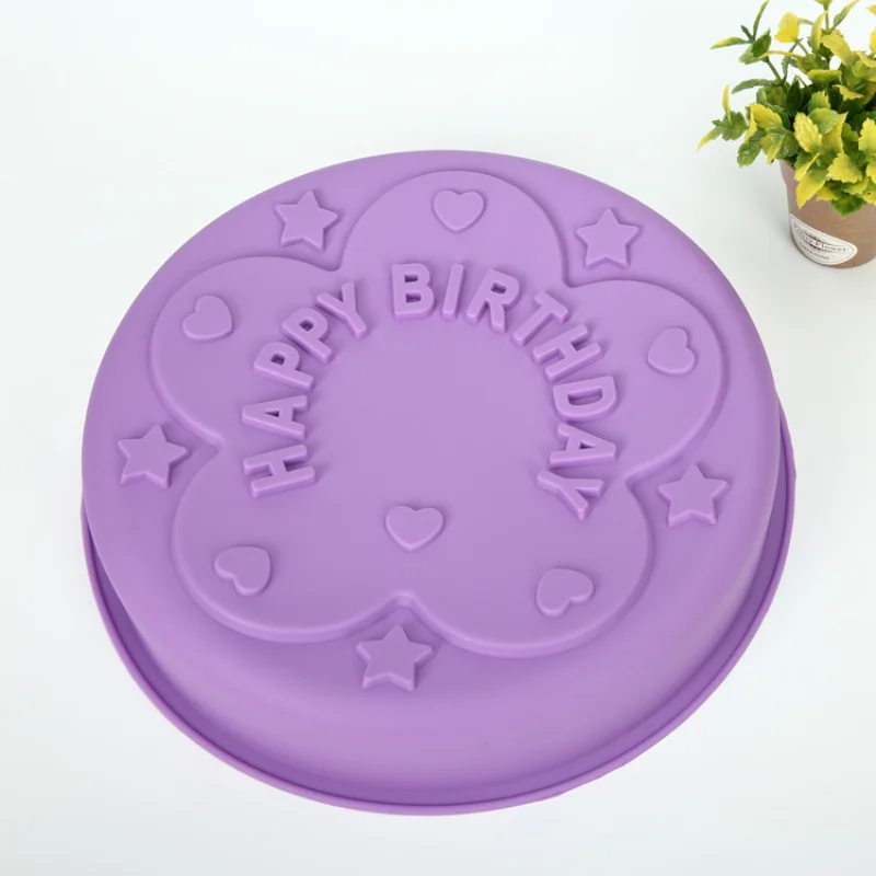 

New Birthday Cake Silicone Baking Pan Easy Release Mold High Temperature Resistant Food Grade Silicone Baking Cake Pan Moho