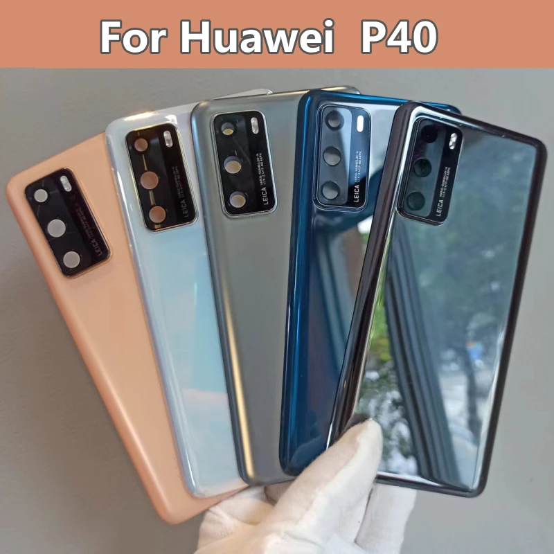 

6.1"For Huawei P40 Glass Back Cover Spare Parts for Huawei P40 Battery Cover Door Housing + Camera Frame