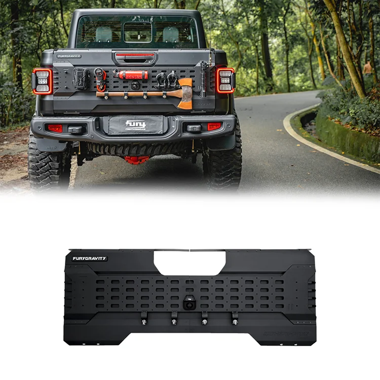 

FURY 2020+ accessories Offroad Aluminum MULTIFUNCTIONAL TAILGATE EXPANSION PANEL for Jeep Gladiator JT