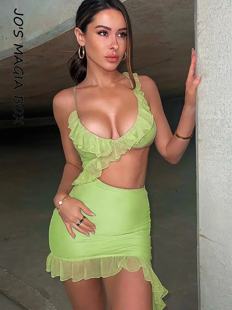 

Женское облегающее мини-платье Jo's Magic Box Y2K, элегантное ажурное платье с открытой спиной, вечерние Клубные женские платья, лето 2022