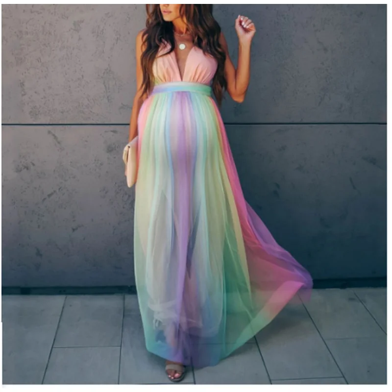 Платье для беременных женщин без рукавов фотосессии летнее платье хлопок