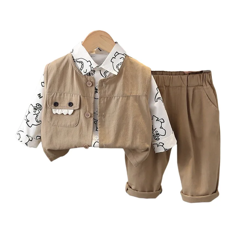 Детские комплекты 2024 новая осенняя одежда для маленьких мальчиков бесплатная