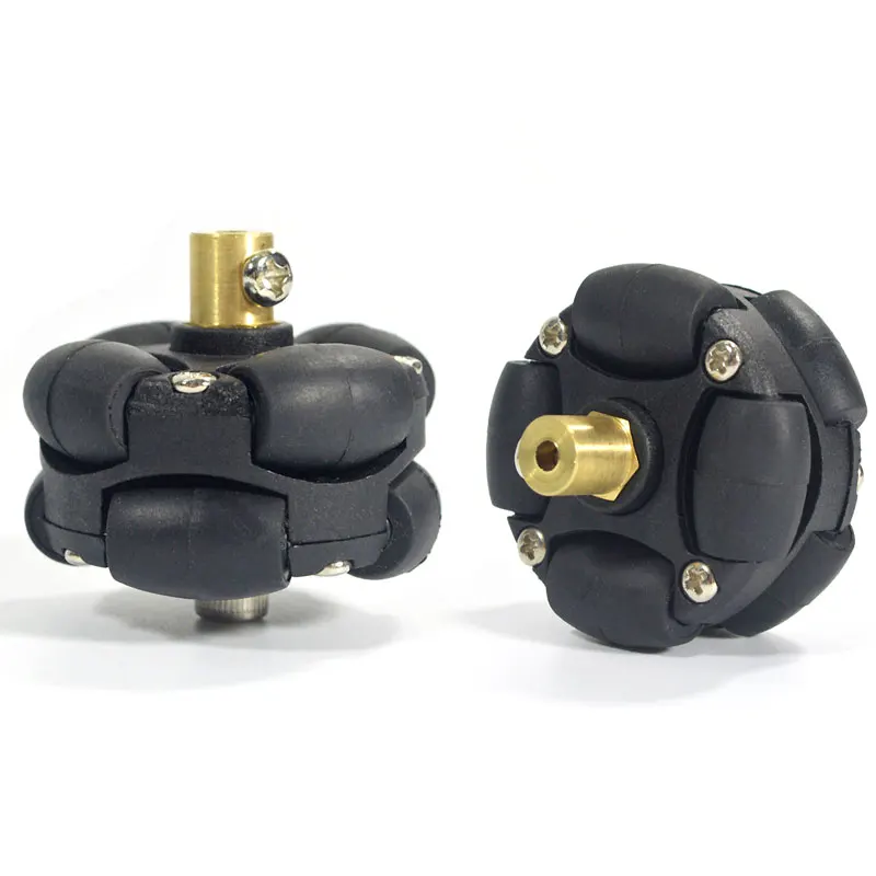 

2pcs 38mm (1.5inch) Plastic Omni Wheel with 3 Mm / 4 Mm Universal Mounting Hubs Metal Couplings for Small Robot Cars Diy
