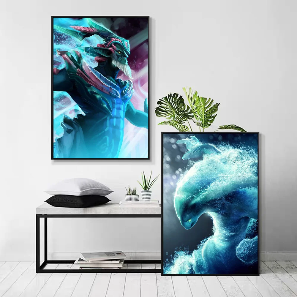 Dota2 Whitepaper Poster Retro Kraft Paper Sticker DIY Room Bar Cafe Vintage Decorative Painting