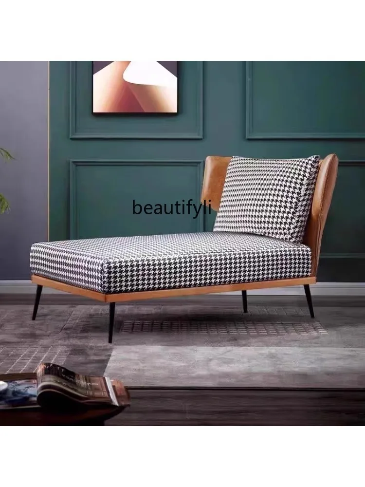 Скандинавский простой тканевый шезлонг для гостиной в маленькой квартире