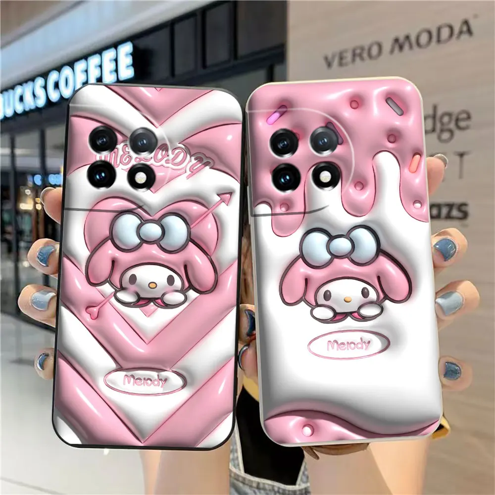 

Case For Oneplus 11 10 9 9R 9RT 8 8T 7 7T ACE 2 2V NORD CE 2 Lite Pro Case Cover Funda Cqoue Shell Cartoon Cute My Melody Anime