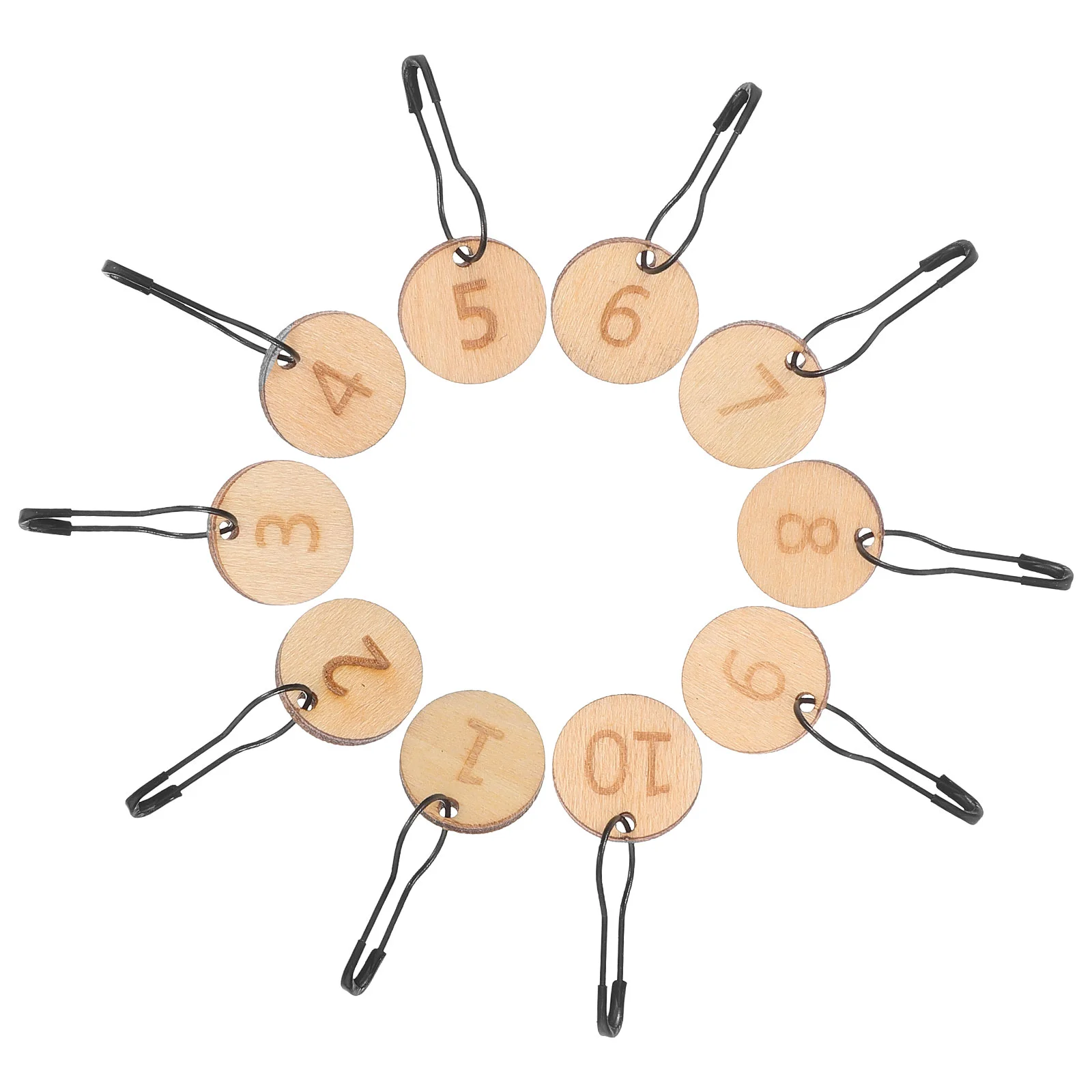 10 шт. аксессуары для вязания из шерсти резные деревянные маркеры крючком