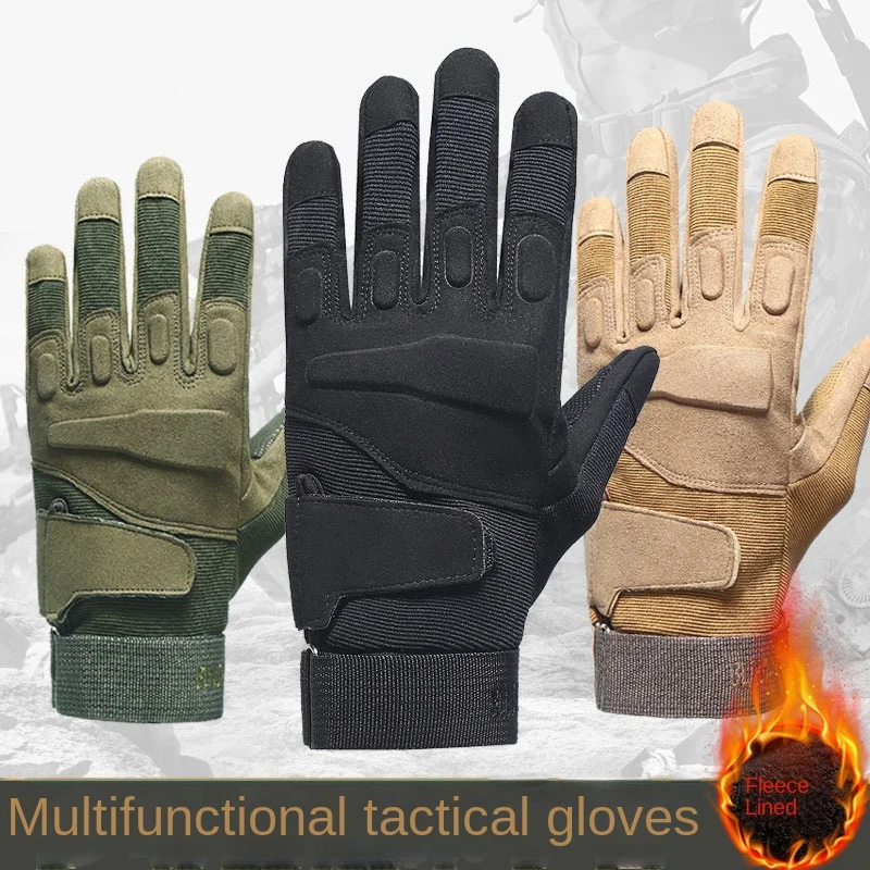

Tactical Gloves Men's Full Finger Military Fans Outdoor Finger Black Eagle Protective Sports Training Riding Motorcycle