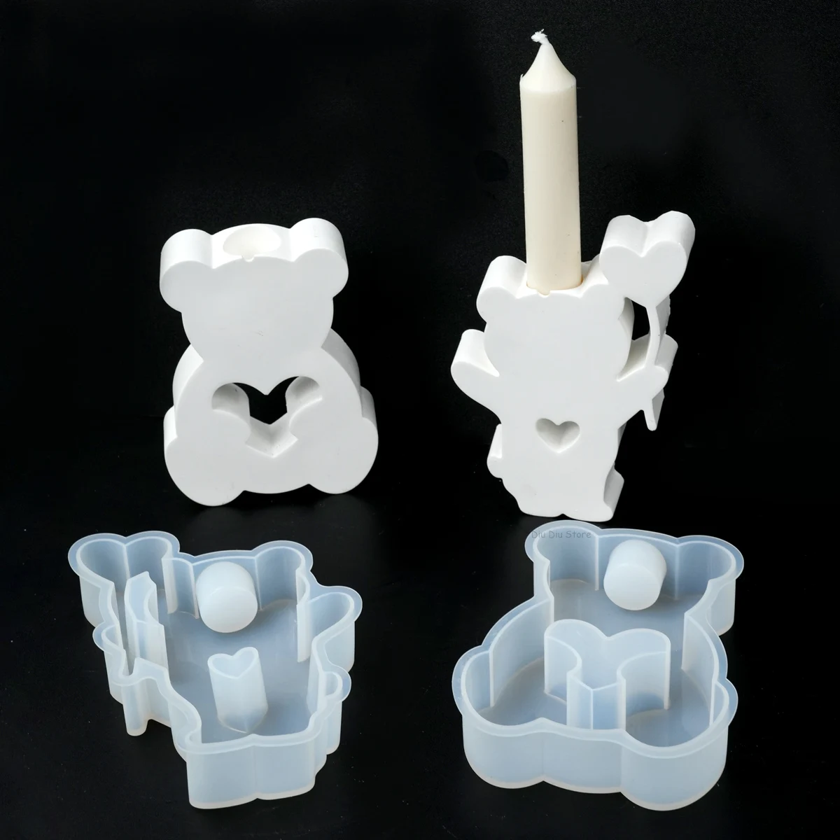 3D милая детская силиконовая форма для рукоделия животное создание пластыря