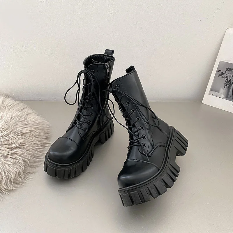 

Женские резиновые сапоги, сабо на платформе, средний базовый каблук, искусственная кожа, Женская резиновая обувь, сабо для дождя, средний ба...