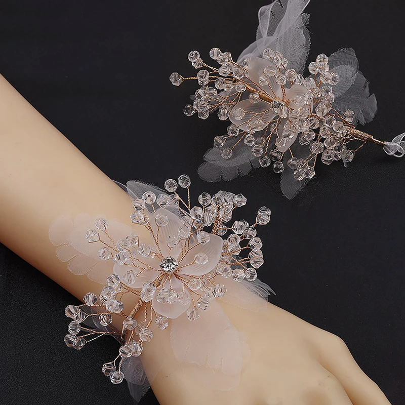 

1PC Wedding corsage Bridal wrist flowers Corsage Wrist flowers Wedding wrist flowers Bridesmaid hand flower Wedding Supply
