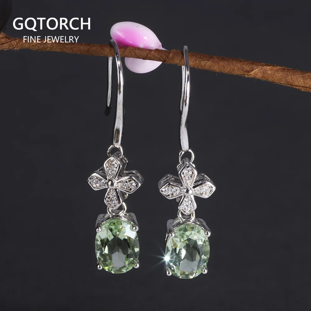 

Женские серьги из серебра 925 пробы с натуральным камнем
