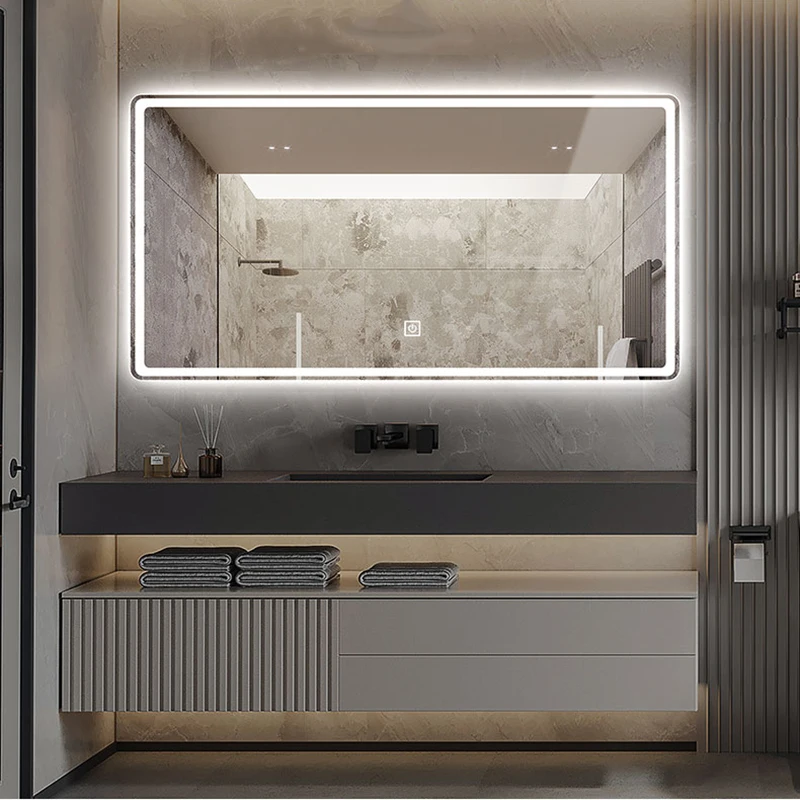 

No Fog Switch Bathroom Mirror Led Light And Bluetoothtouch Rectangle Bathroom Mirror Safety CustomespejoHome Improvement