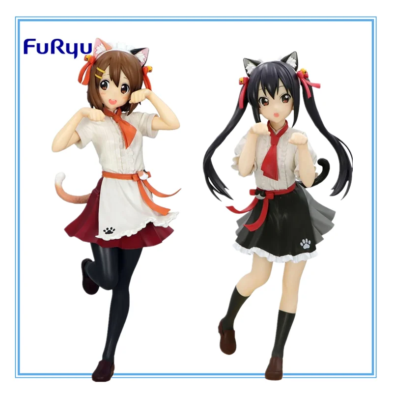 В наличии Оригинальный FuRyu Trio-Try-iT K-ON! Hirasawa Yui Nakano Azusa 22 см Кукла Bishoujo Коллекционная