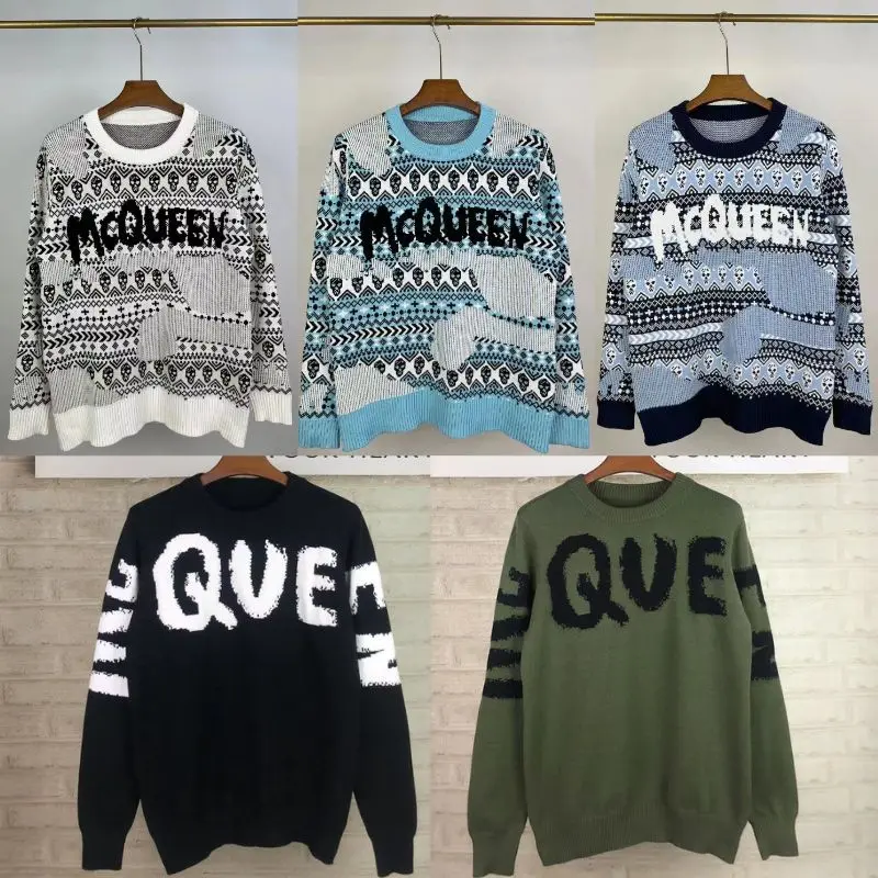 

2023 Fall Winter High Quality Knitting Sweatshirts Men Women Couple McQueen Sweater