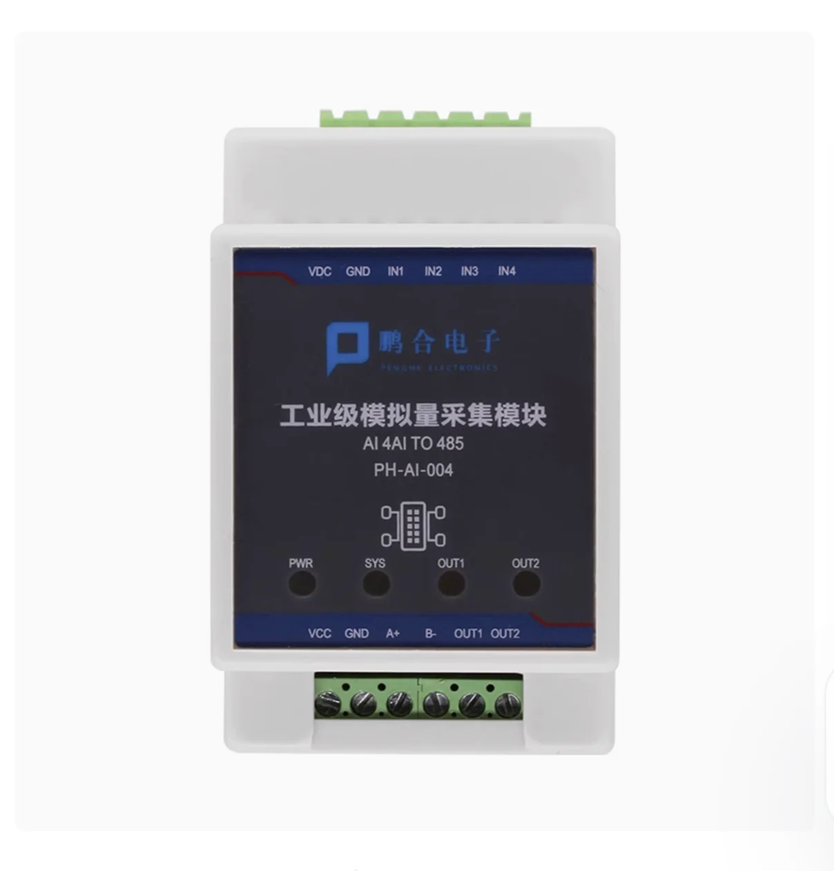 4-канальный модуль сбора аналогового количества Modbus напряжение и ток опционально