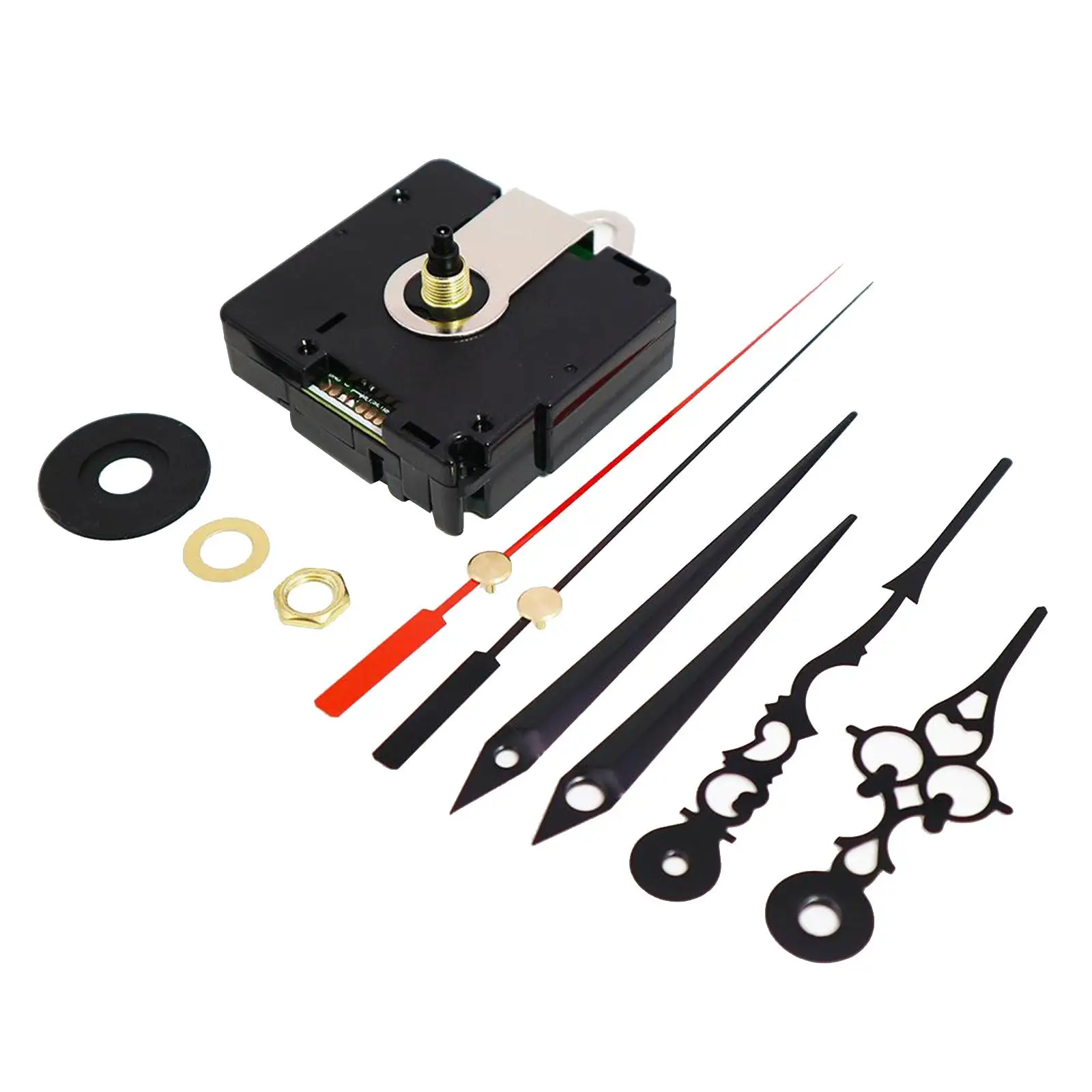 

DIY Wall Clock Movement Mechanism Repair Parts Set 14.5mm Shaft Accessory