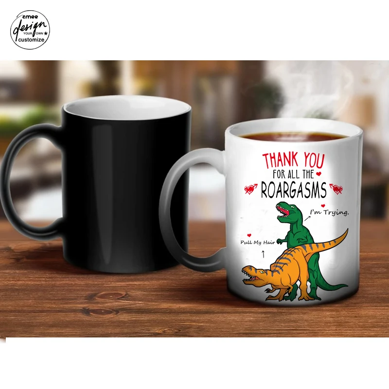 

Adult Spoof Gifts Anniversary Gift Lover Personalized Couple Funny Adult Gifts Dinosaur Mug Custom Name Mug Valentines Day Gift