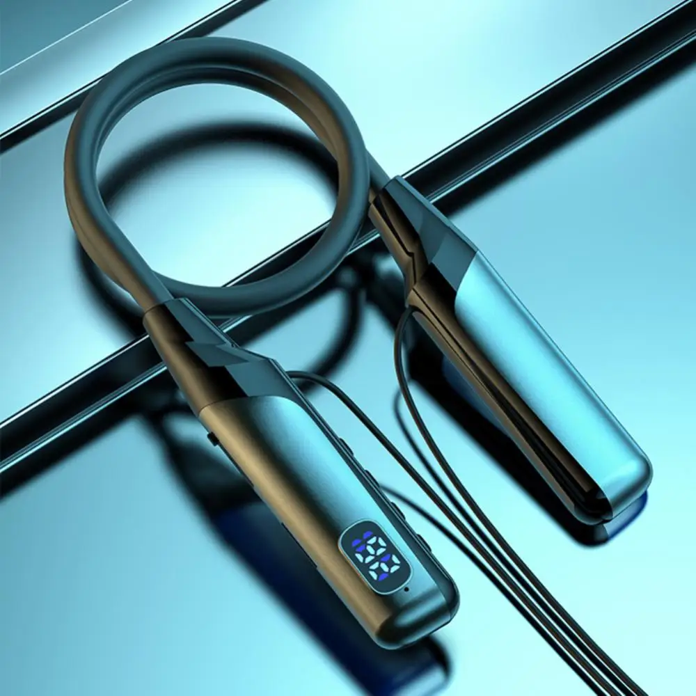 

Support Tf Card Neckband Headphones Long Battery Life Waterproof V5.3 Earphone Led Battery Display Wireless Earphone